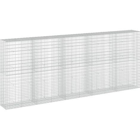 vidaXL Gabion with 3.5 mm Wire and 5x10 cm Mesh 500x50x200 cm (1/5)
