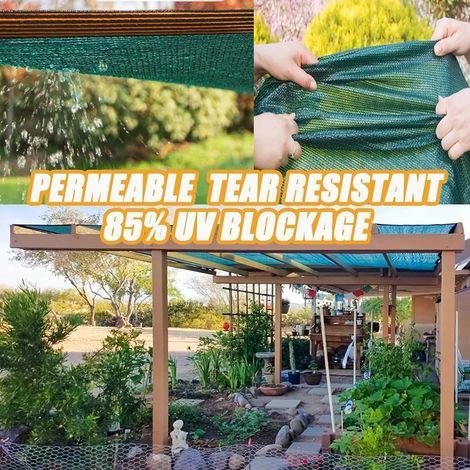Filet d’ombrage Rectangulaire 1mx3m – Protection Solaire 85% Anti-UV – pour Jardin, Serre, Potager, Pergola – Toile d’ombrage Extérieur (1/4)
