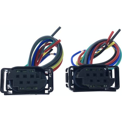 Connecteur de faisceau de câblage du corps de papillon électronique New Card 1.8 compatible avec les modèles Baojun 730, 560, 530, Wuling Zhengcheng et Rongguang (JB2000-6P).