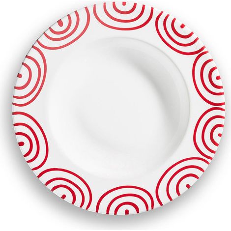 Gmundner Keramik Rotgeflammt, Assiette à soupe Gourmet (Ø 24cm) (1/3)