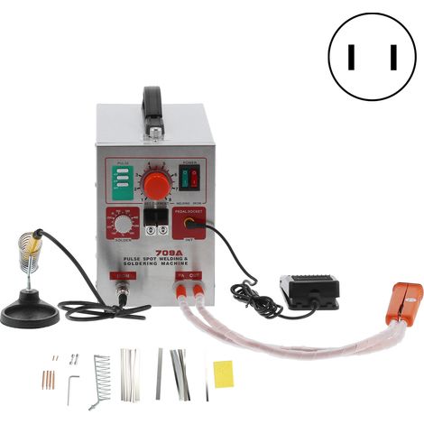 Poste de soudage par points à impulsions pour batterie 709A, machine de soudure lithium portable, fer à souder électrique 110V prise US, outil de soudage précis (1/5)