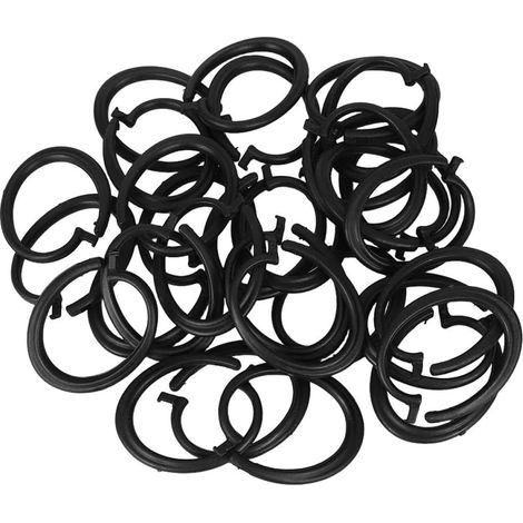 60 pièces Anneaux Plastique pour Rideaux Tonnelle Clips Résistants pour Toile Ombre et Gazebo Accessoires Pratiques pour Rideaux Extérieurs et Voiles (1/5)