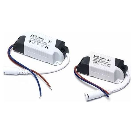 2x Driver LED, 18-24 W transformateur pour plafonnier LED, alimentation panneau LED, connecteur DC pour plafonnier LED (18-24 W) (1/4)