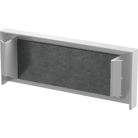 OBO Bettermann Pieza final con tejido ignífugo 105x20x41 Acero con recubrimiento de polvo blanco puro RAL 9010, 7218088