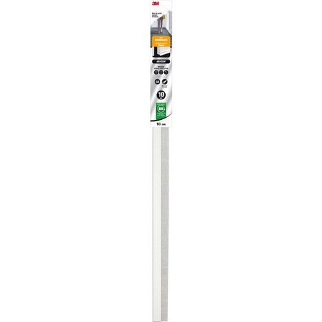 Bas De Porte Adhésif Sol Irregulier Premium 3M, L.93 Cm Blanc