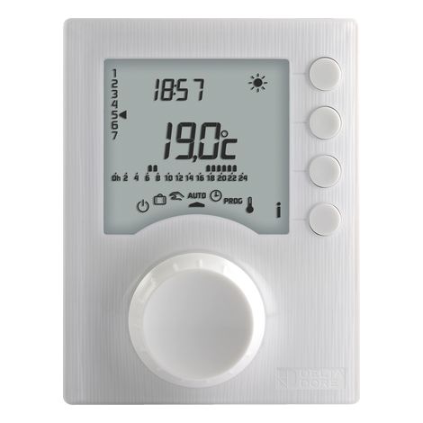 Delta Dore – Thermostat programmable filaire pour chauffage eau chaude – Alimentation 230V – Programmation hebdomadaire – Classe ERP IV (1/9)
