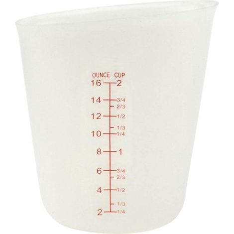 Silikon-Messbecher, 500-ml-Mischbecher mit transparenter Skala, Messbecher für Epoxidharz-Gießformen, Bastelbedarf