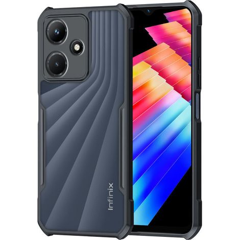 Schutzhülle für Infinix Hot 30 4G, stoßfest, Hybrid, schwarz (1/2)