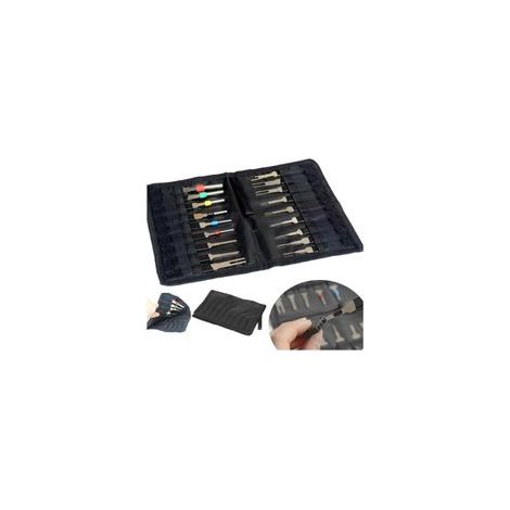 Extracteur de cosses - Kit de 18 Outils de Retrait de cosses - Dureté élevée - Pas de Rouille - Pas de déformation - Kit d'extracteur de connecteur de câblage électrique de Voiture (1/4)