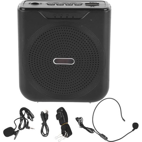 Rechargeable Mini Wireless Voice Amplifier High Power Portable Waistband Speaker with Headset Microphone for Teachers (1/5)