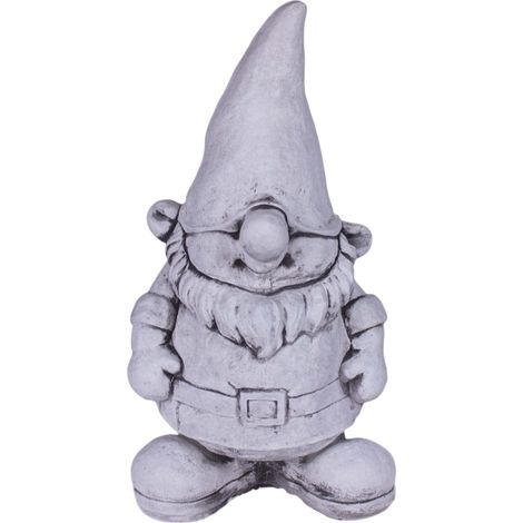Figura de jardín grande: un enano con un sombrero enorme. (1/5)