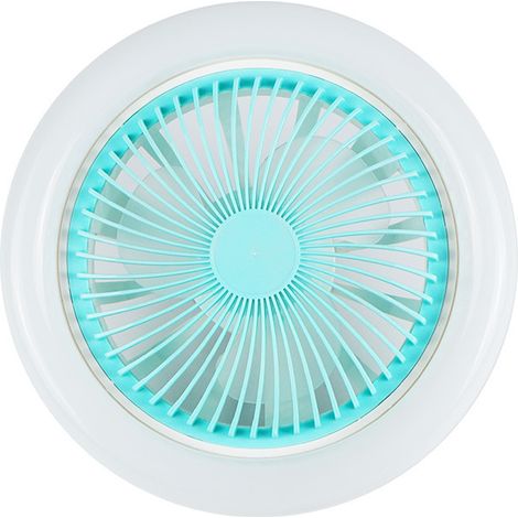 Lampe de plafond à double usage E27 avec tête de lampe et ventilateur à 3 vitesses réglables pour chambre d'enfant (1/4)