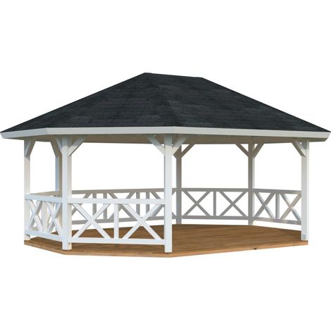 Abri de jardin en bois Betty 25,0 m2 Peint blanc (1/5)