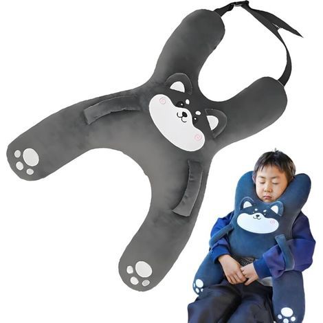 Oreiller de Voiture pour Enfant - Coussin de Voyage pour siège Auto - (1/5)