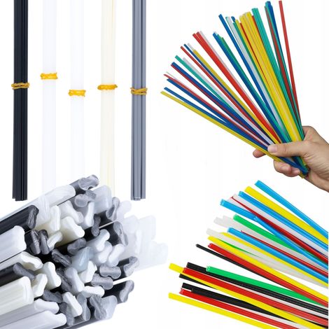 Prowelder Kit Mini Juego completo de carpetas (5 tipos - 2x PP, PE, ABS, PVC) + Juego inicial de carpetas 50 piezas 5 tipos de PP PVC de colores.