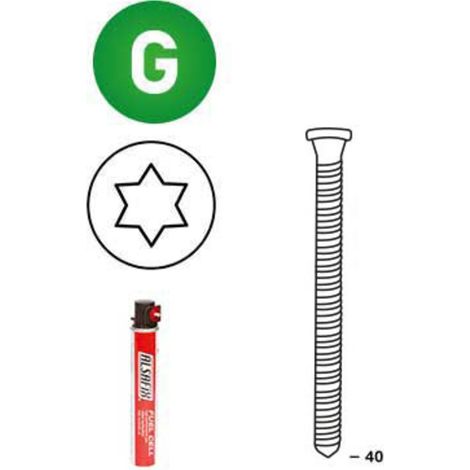 Pack 34° 40x40 scrail galva + 1 gaz