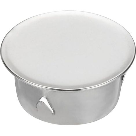 Couvercle de cheminée, étanchéité réglable, couvercle de trou rond, adapté aux tuyaux de diamètre 40 mm, argent (1/4)