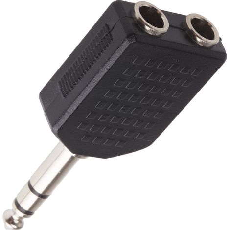 Adaptateur audio et vidéo RS PRO Droit, 1/4 Stéréo Femelle vers 1/4 Stéréo Mâle ( Prix pour 1 )