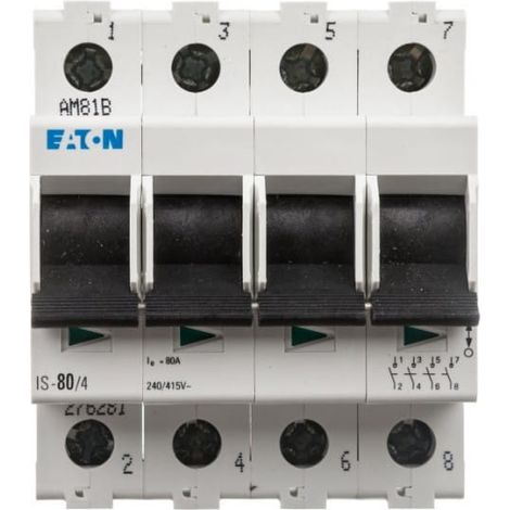 Interrupteur-sectionneur modulaire 80A 4P IS-80/4 276281