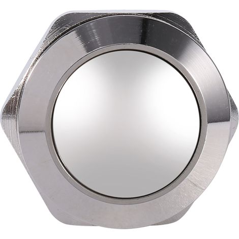 Interrupteur de réinitialisation en laiton nickelé à tête ronde de 19 mm et 12 V (1/5)