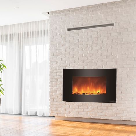 Camino elettrico multifunzione con effetto fiamma, potenza regolabile e luce RGB