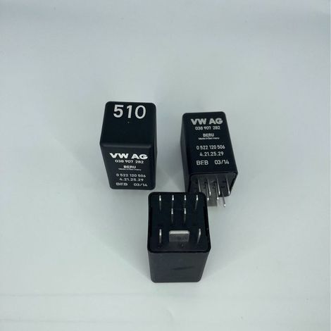 Volkswagen 510 glow plug relay 038907282, glow plug relay for Volkswagen diesel vehicles 0522120506