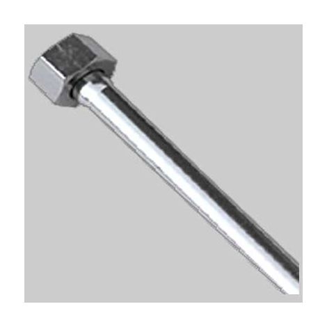 Tubetto Rame Cromato Completo di Calotta 1/2 Femmina Mm 12 cm 50 De Borri