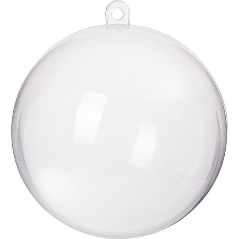 KUGEL WEIHNACHTSKUGEL ACRYL TRANSPARENT KUGELN WEIHNACHTSKUGELN 6cm