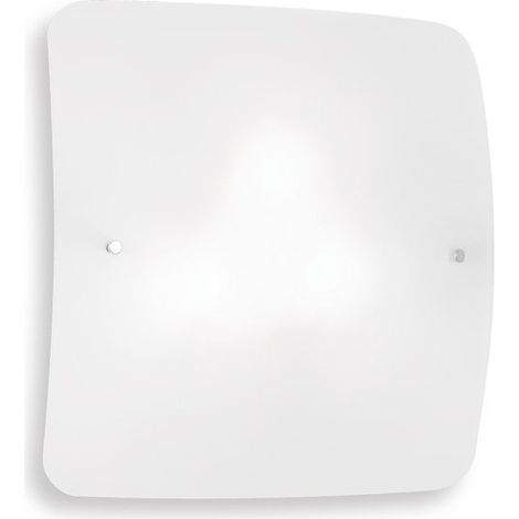 Ideal lux applique celine pl2 in vetro colore bianco 60w attacco e27 44279 (1/3)