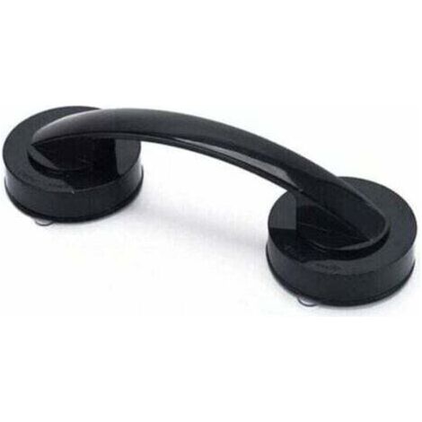 BCC Poignée Avec Ventouse, Noir Rampe de Salle de Bain, Antidérapant Sécurité Etanche et Amovible avec Ventouse Poignée Pour Fenêtre, Porte, Salle de Bain (19.4 x 6.5 x 5 cm) (1/4)