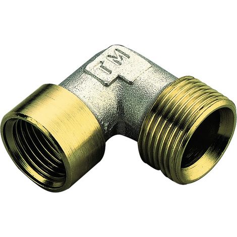 RACCORDO CURVO FEMMINA IN OTTONE GIALLO MODELLO WATERBLOCK-GN 1/2 ø18   TIEMME RACCORDERIE SPA