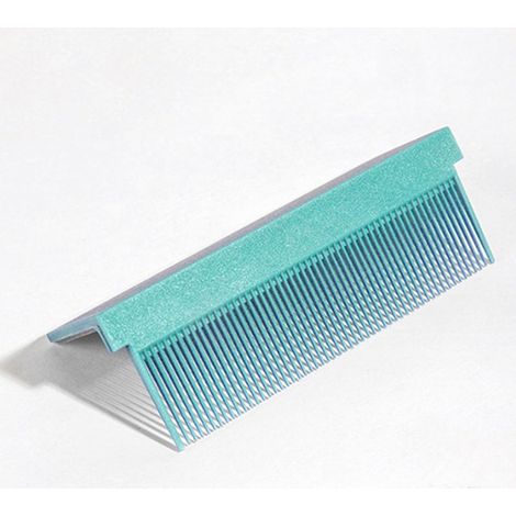 Peigne lisseur en plastique, accessoire de coiffure pour femme, style salon, bleu ciel