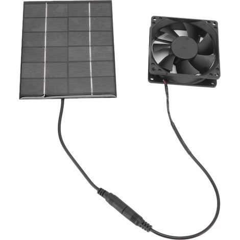 2-Watt-Solarventilator für Haustiere, Solar-Luftabsauger für Hühnerställe, Hunde, Katzen, batterielose Luftzirkulation (1/5)