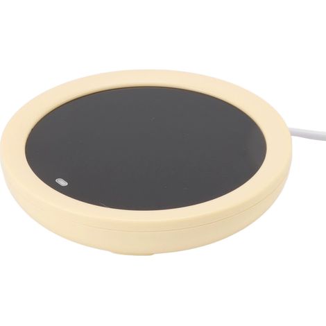 USB-Tassenwärmer-Set, elektrische Milchwärmplatte (55 °C), gelb, fürs Büro (1/5)