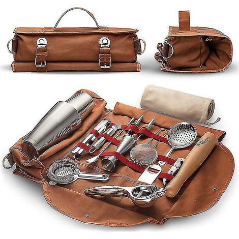 Sacoche de voyage professionnelle pour barman, sac à outils portable pour barman, sac de rangement sans outils