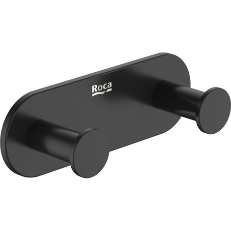 Percha doble ROUND HOTELS - ROCA Color: Negro mate (1/2)