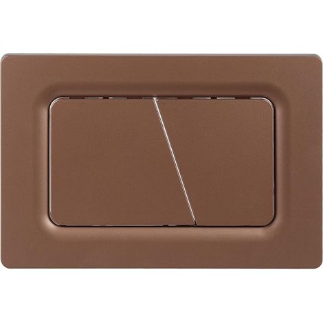 Plaque de Commande WC, Compatible avec Geberit Sigma, UP300&UP320, avec Double Chasse, Équipée d'un Set de Leviers de Chasse et d'un Cadre d'Installation (couleur bronze) (1/5)