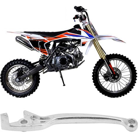 Levier de frein à disque pour scooter, pompe de frein à disque supérieure, plaqué argent, compatible avec les scooters de type Jog et les motos tout-terrain, levier de frein, levier de frein à disque (1/5)