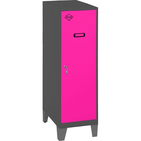 Simonrack Mini Schrank rosa und anthrazit Metall 101,5 cm