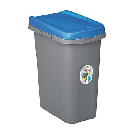 PATTUMIERA IMMONDIZIA ECO SYSTEM STEFANPLAST - BLU LT 15 CM 33X22 H.CM 41- 2 pezzi