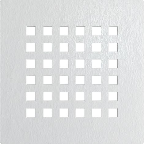 Balneo Grille 13,2x13,2cm, pour receveurs de douche, blanc, quadrillage, Stone Tray (1/4)