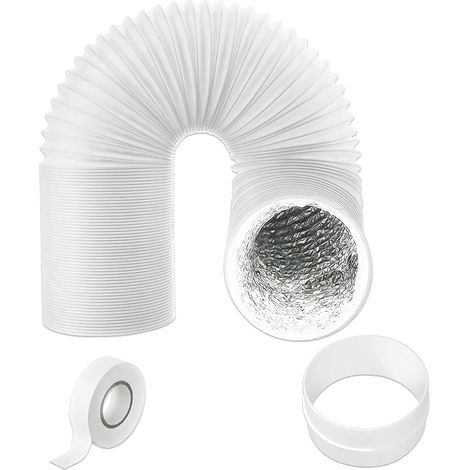 Spares2go Tuyau d'aération Extracteur PVC kit d'extension pour Rangemaster hotte (3 m, 12,7 cm) (1/5)