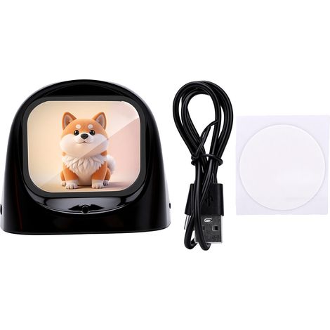 Al Desk Robot Companion Reconnaissance des émotions Partenaire de connaissances des animaux de compagnie pour voiture Noir (1/5)