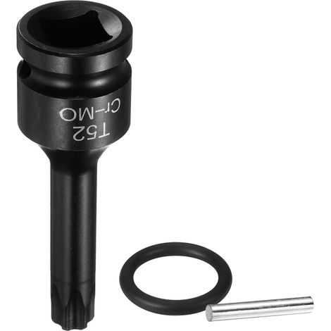 Douille Hexagonale À Choc, Douille À Six Branches Torx T52 1/2" Pour Chocs Acier CR-MO Avec Goupille Joint Torique Pour Perceuses Ateliers Garages Adaptateur (1/5)