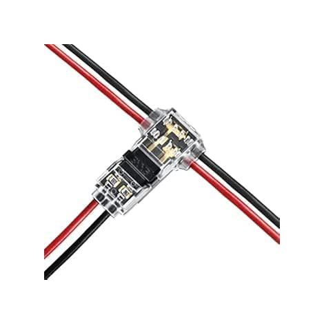 12Pcs 2 Pin T Connector for 20/22AWG Electrical Wire Waterproof (1/5)