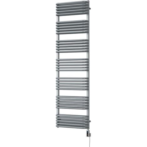 Crossmoor - Silver Electric Towel Rail H1800mm x W500mm 1200w Thermostatic WIFI (1/2)