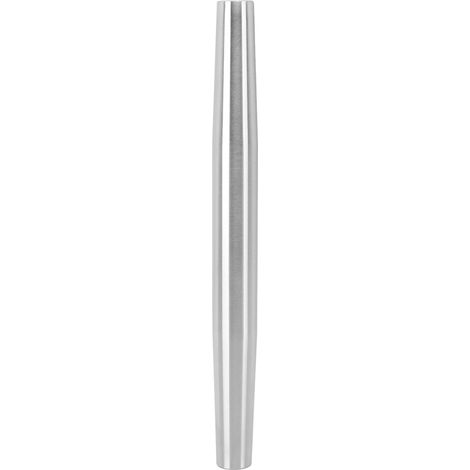 Rouleau à pâtisserie en acier inoxydable 304 antiadhésif 33 cm pour pizza, tarte, pâtisserie, pâtes, biscuits, peau de ravioli argent (1/5)