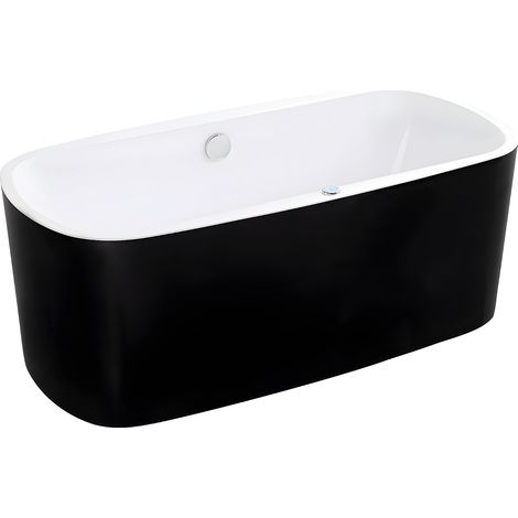 Baignoire balnéo à leds SIRGAO - 1 place - 155L - 15075cm - Noire