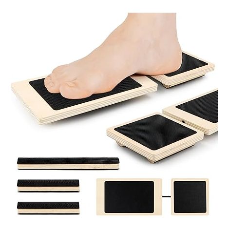Einteiliges Knöchel-Balancebrett aus Holz für Knöcheltraining, Gleichgewichtsübungen, Knöcheldehnung, Haltungskorrektur und effektive Fußkräftigung.