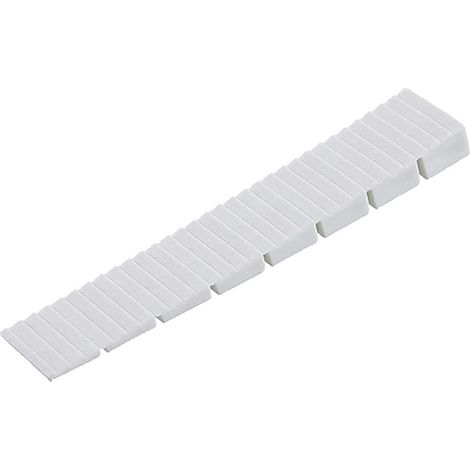 Shims De Nivellement Pour Meubles - Plastique - 10 x 10,0 x 2,0 x 0,8 cm - Blanc - Pour Stabiliser Tables Livres Et Canapés - 20 Pièces (1/5)